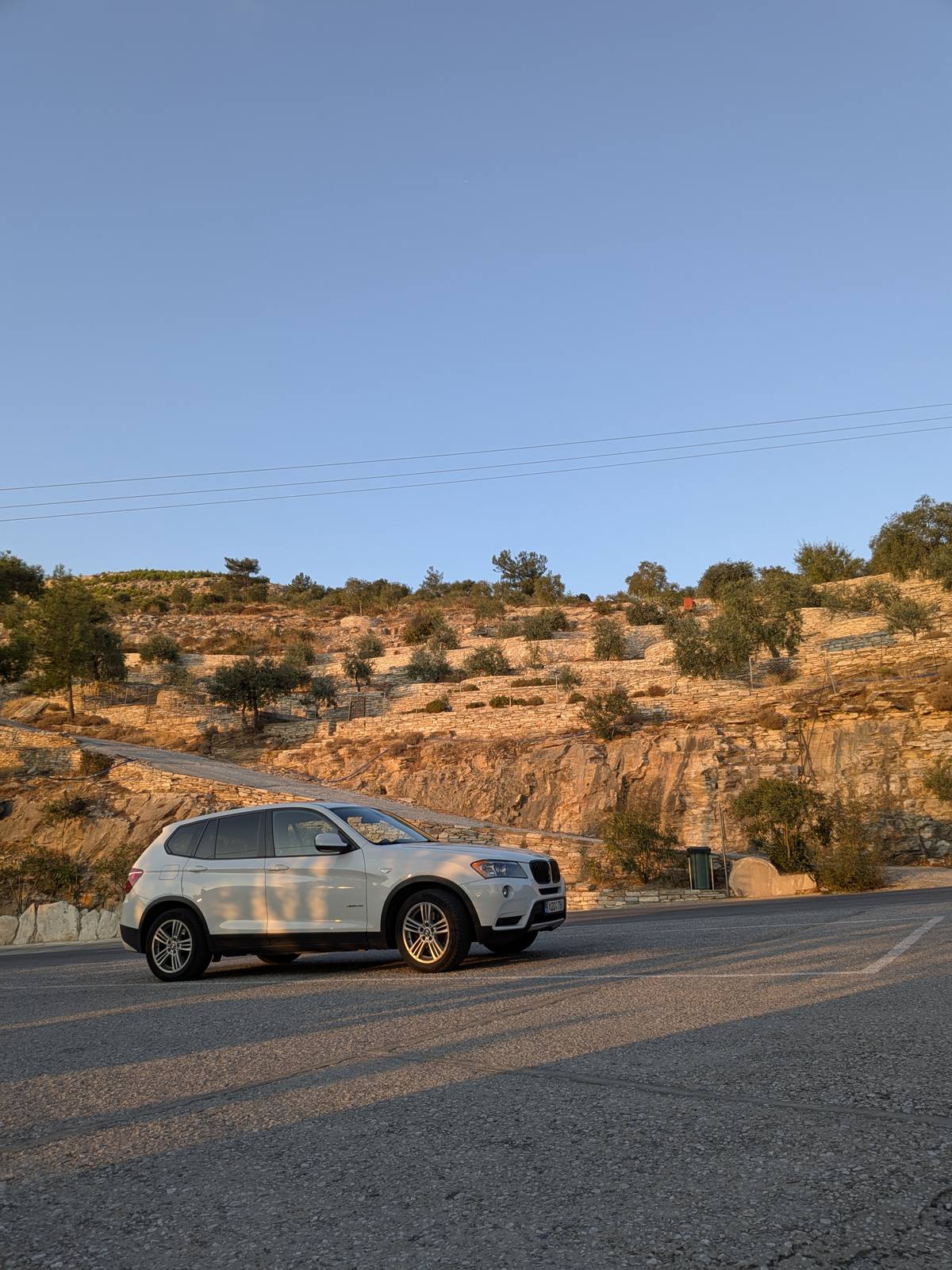 BMW X3 F25 - on a Thassos coastal road